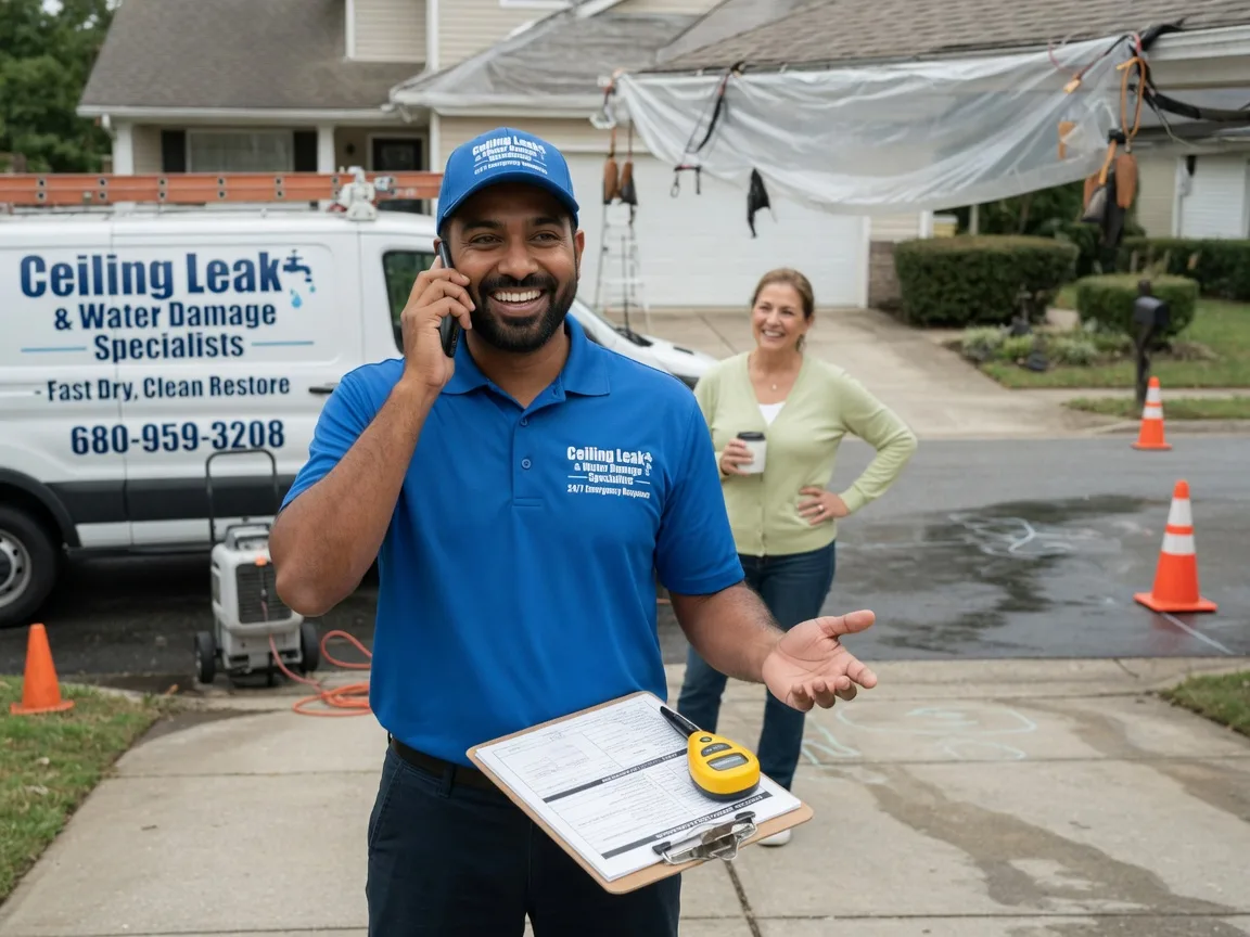 Ceiling Leak Cleanup Opal, WY FAQs